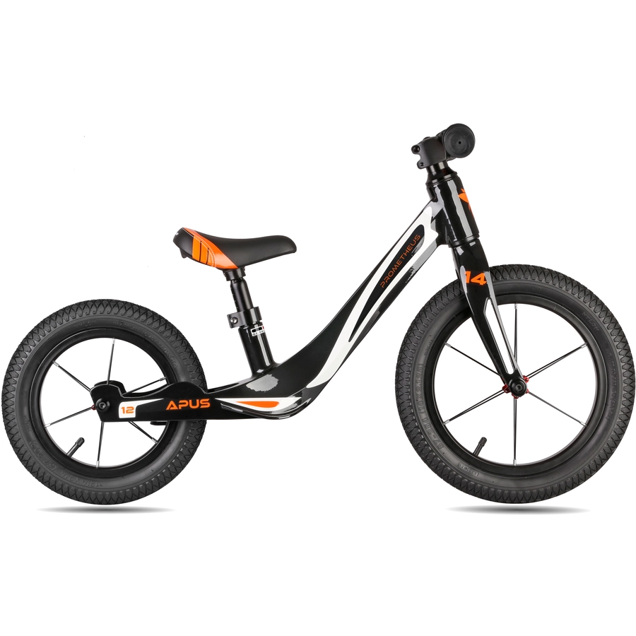 PROMETHEUS BICYCLES® Kinderlaufrad 1412 , Schwarz, Modell APUS