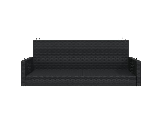 VIDAXL - Balancelle noir 119x56x48 cm résine tressée