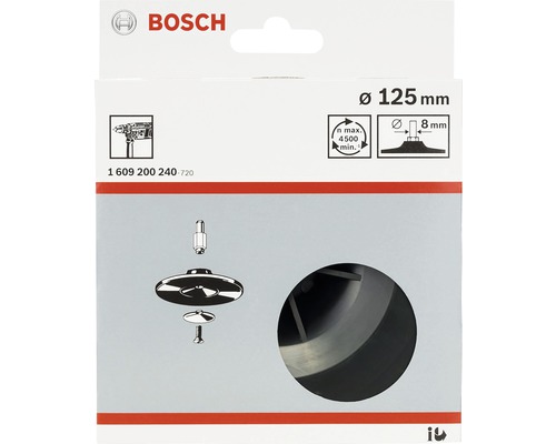 Schuurplateau Bosch Ø 125 mm klem
