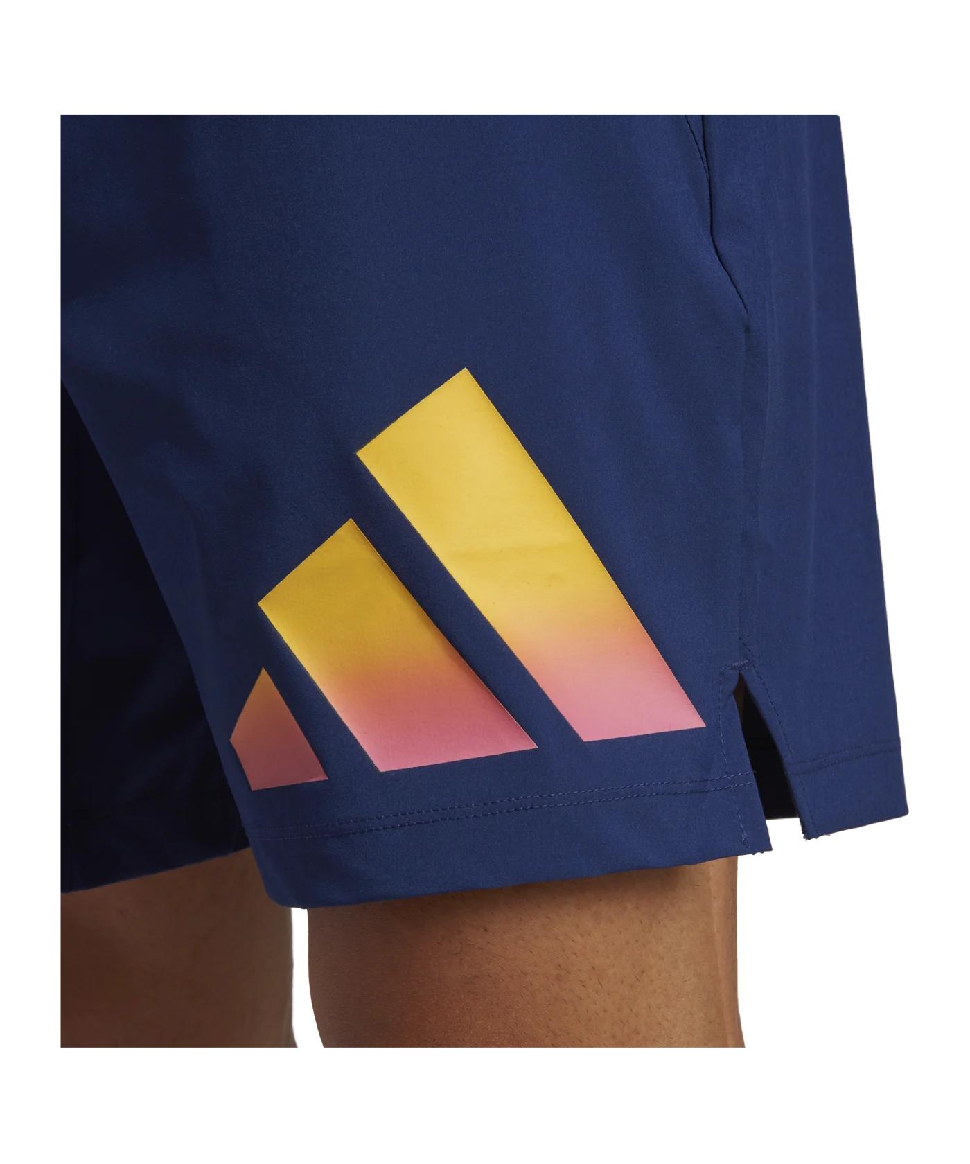 adidas 3Bar Short Blau Gelb Orange