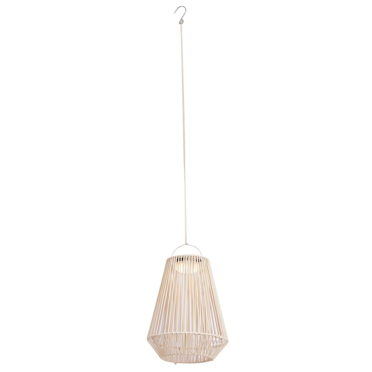 Bohemian tafellamp beige incl. LED 3-staps dimbaar IP54 solar oplaadbaar - Duca