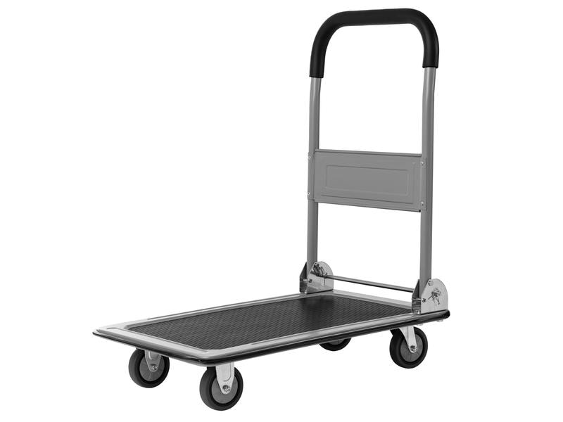 STRUCT Plattformwagen 150 kg Transportwagen mit klappbarem Schiebebügel