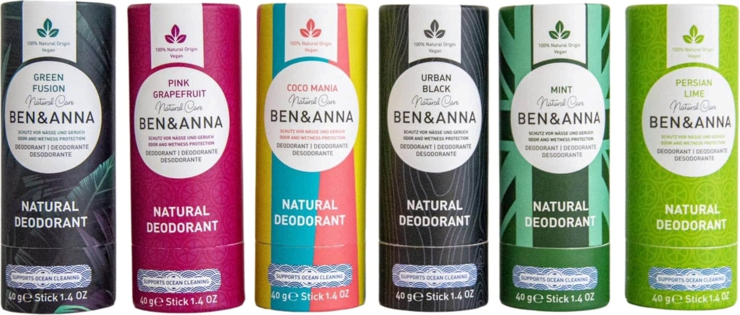 BEN & ANNA  Natural Deo Papertube, Persian Lime (40 g)