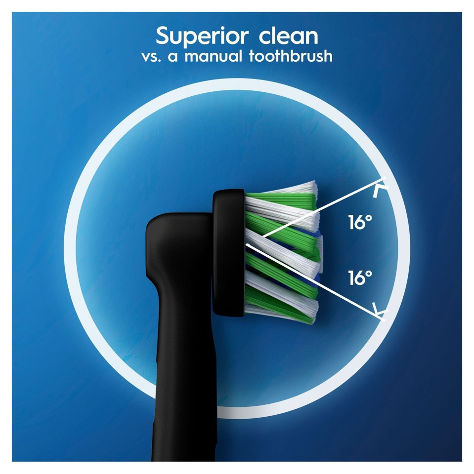 Oral-B - CrossAction Sorte Udskiftningshoveder 5 Stk