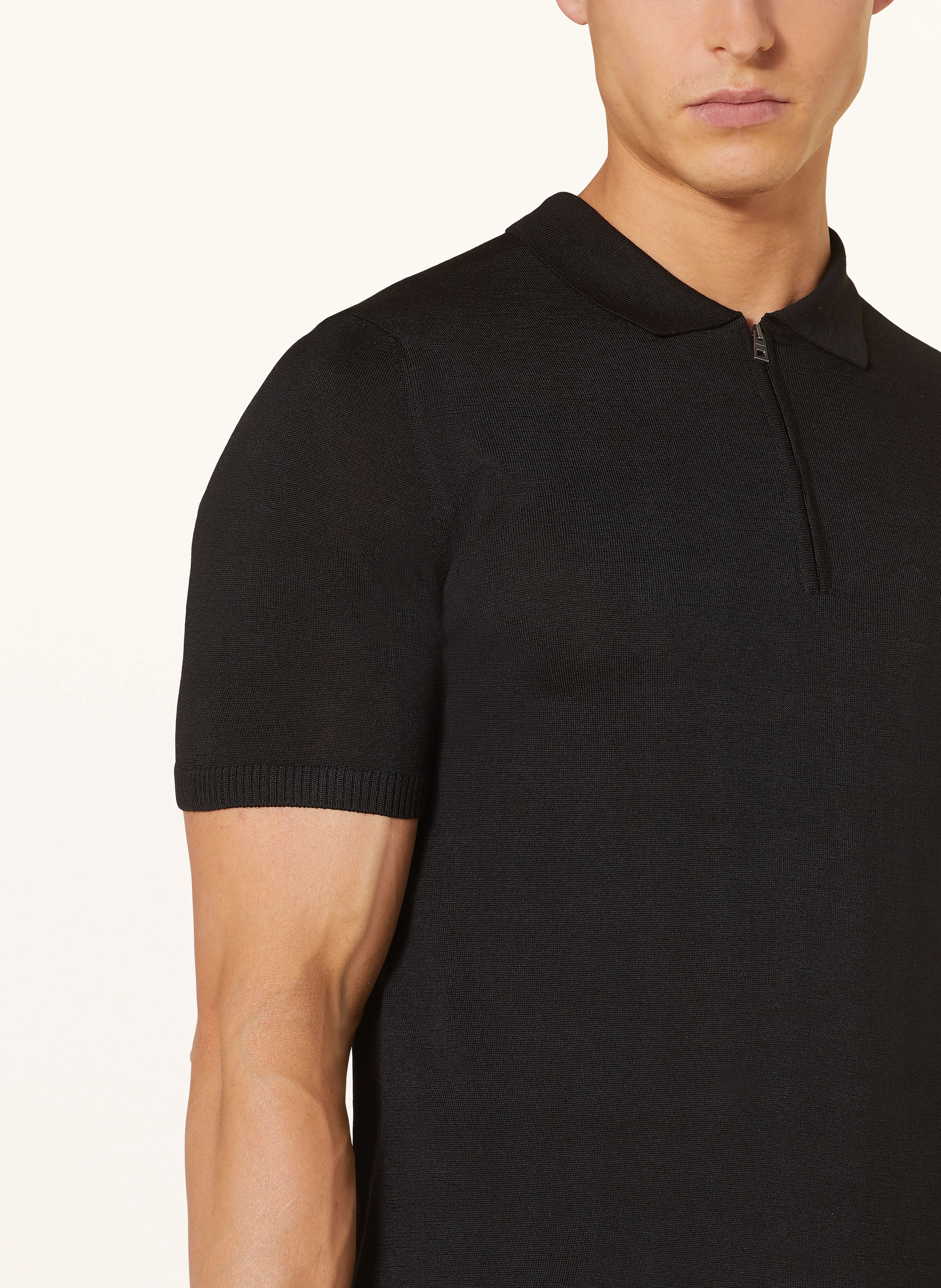 MAERZ MUENCHEN Strick-Poloshirt aus Merinowolle