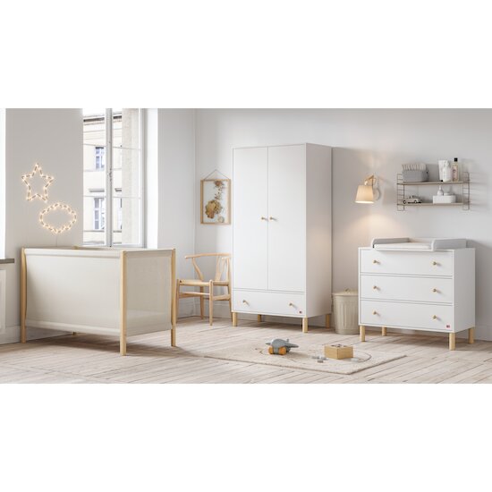 Tela Armoire 2 portes   Blanc/Bois        de               Vox