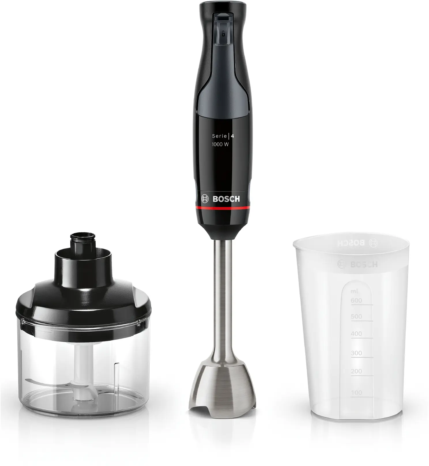 Serie 4 Staafmixer ErgoMaster 1000 W Zwart, Antraciet