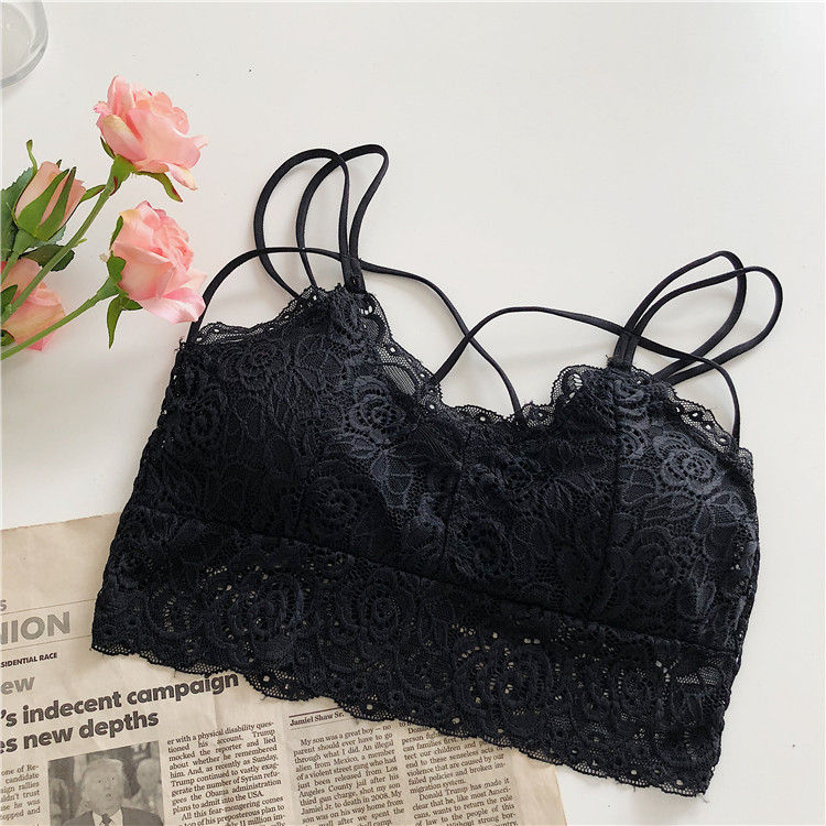 KONGER - Kanten bralette met bandjes