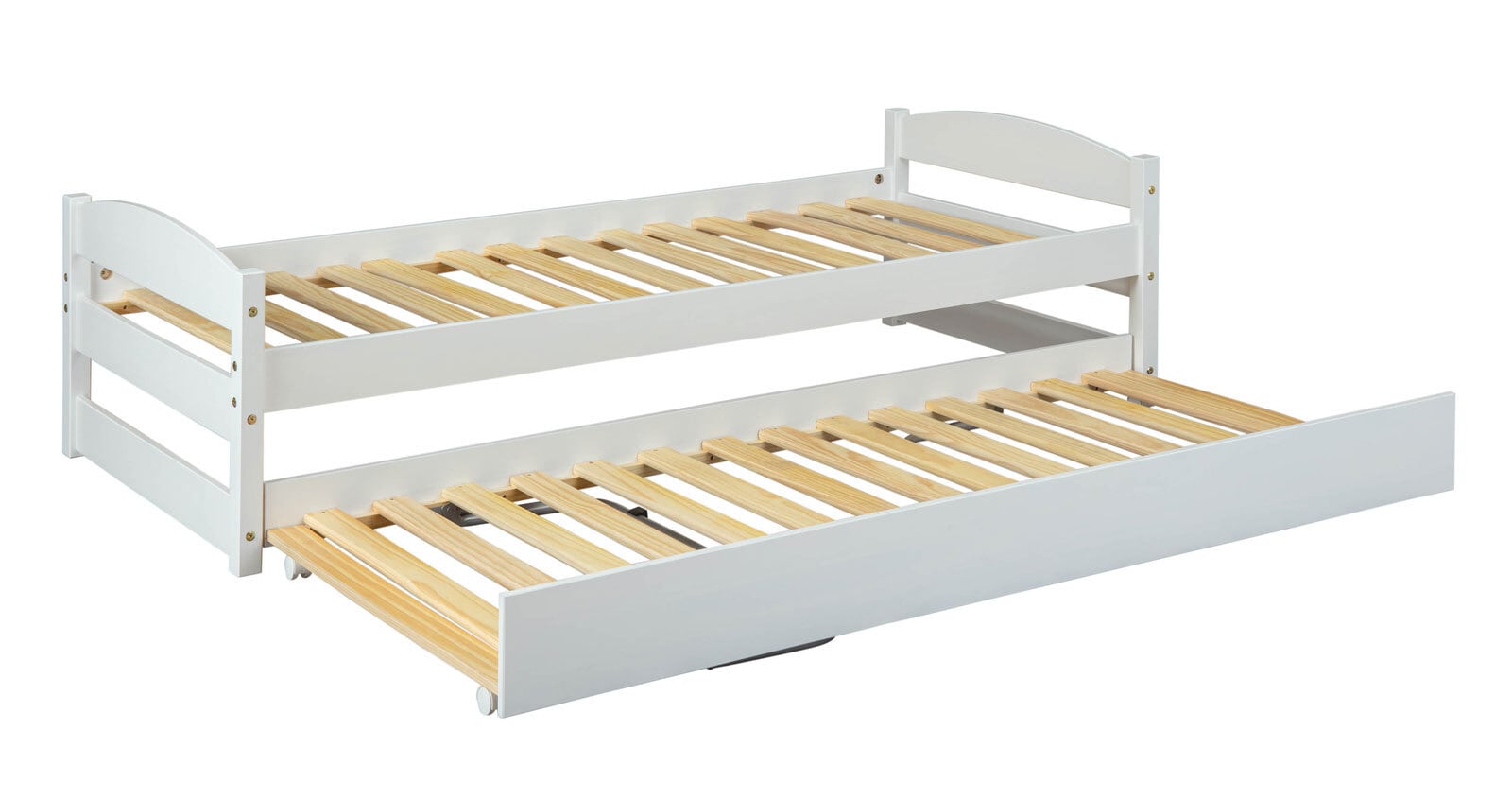 Stauraum-/Funktionsbett SÖREN 90 x 200 cm weiß