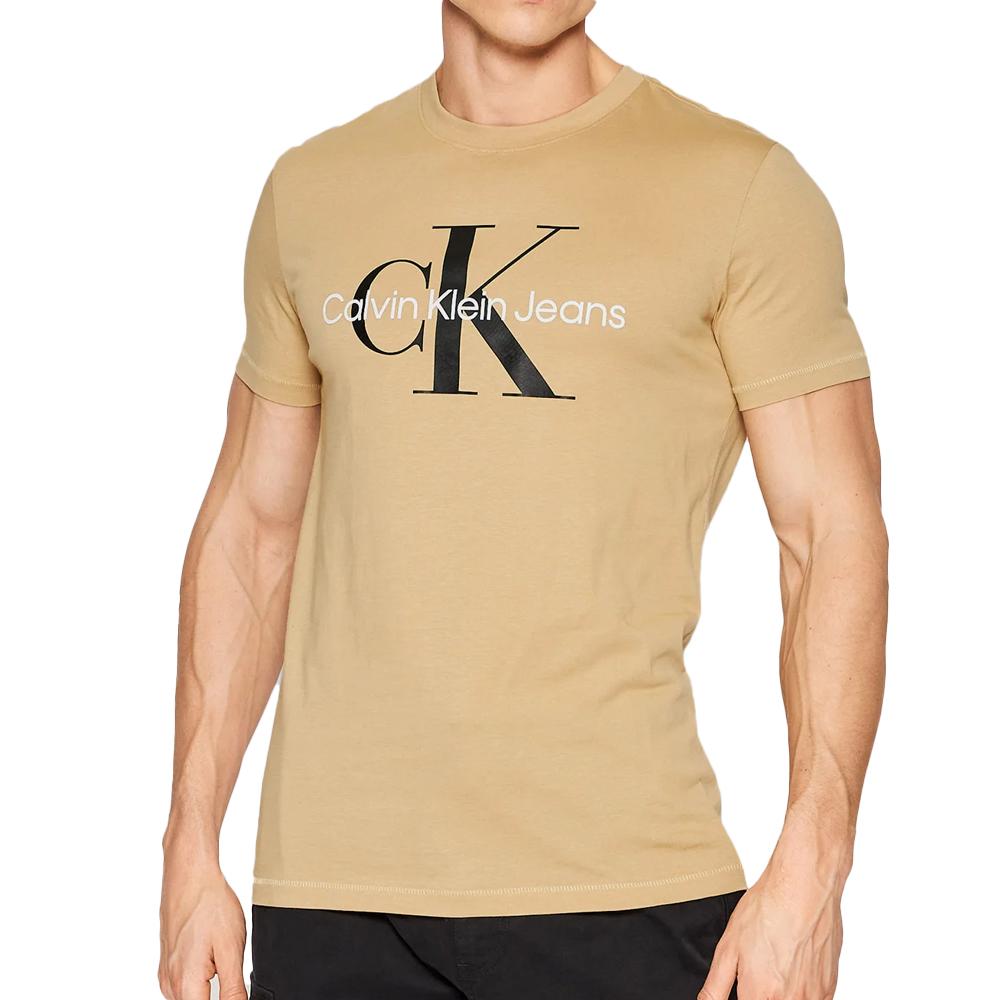 Calvin Klein Jeans T-shirt Beige Homme Calvin Klein Jeans Two Tone