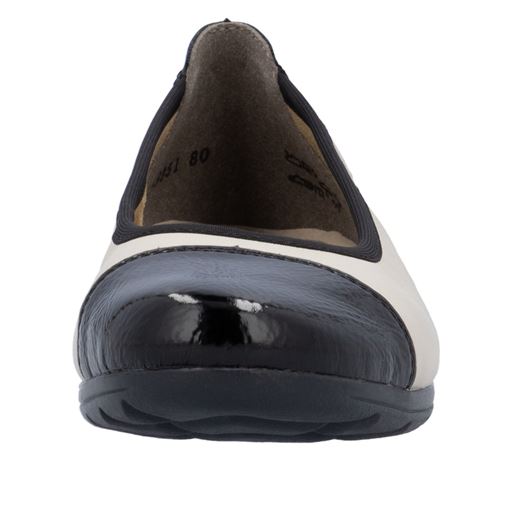 Rieker Ballerinasko, Black/Kreide, 42