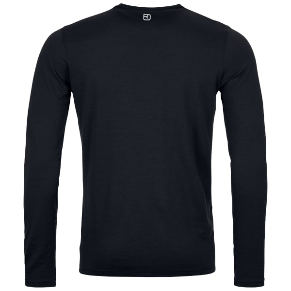T-shirt thermique ORTOVOX 185 MERINO MTN CUTOUT LS BLACK RAVEN