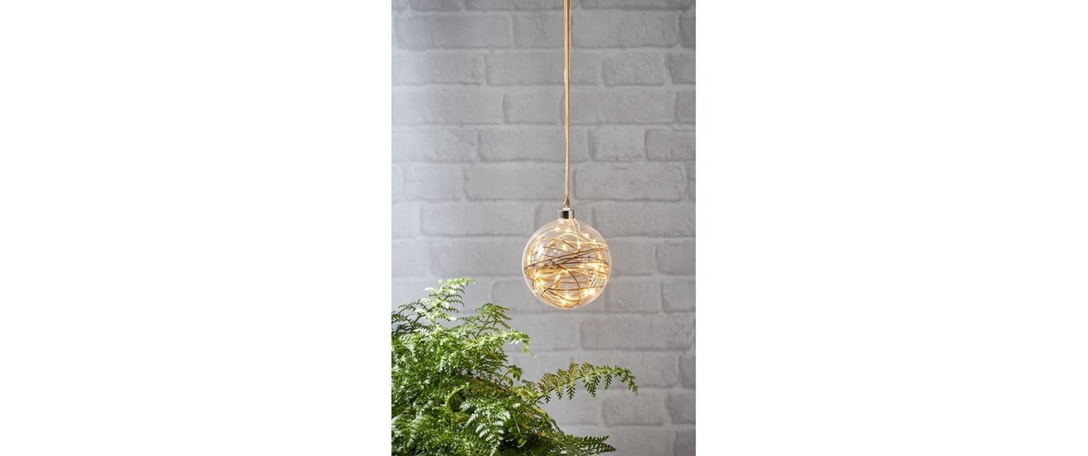 Weihnachtskugel Glow, 30 LED, 15 cm, indoorWeihnachtskugel mit Beleuchtung