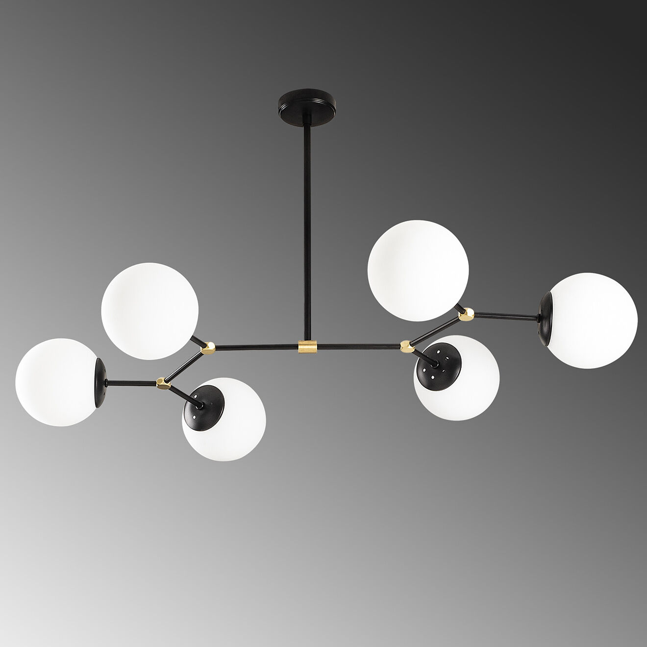 Opviq Lustre Damar noir/blanc - 100x58x80 cm