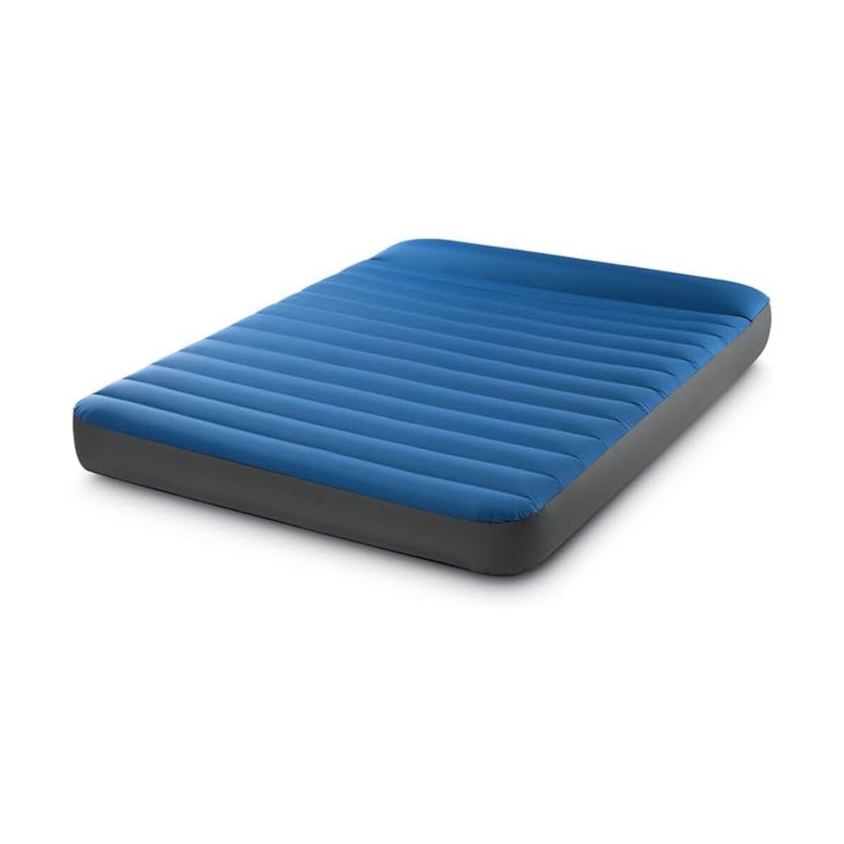 INTEX 64013 - Luftbett - Queen Dura-Beam Truaire inkl. USB-Luftpumpe (blau, 152x203x22) Luftmatratze Campingbett