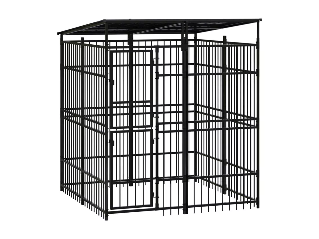 Chenil cage enclos pac noire 192 x 192 x 200 cm 02_0041758