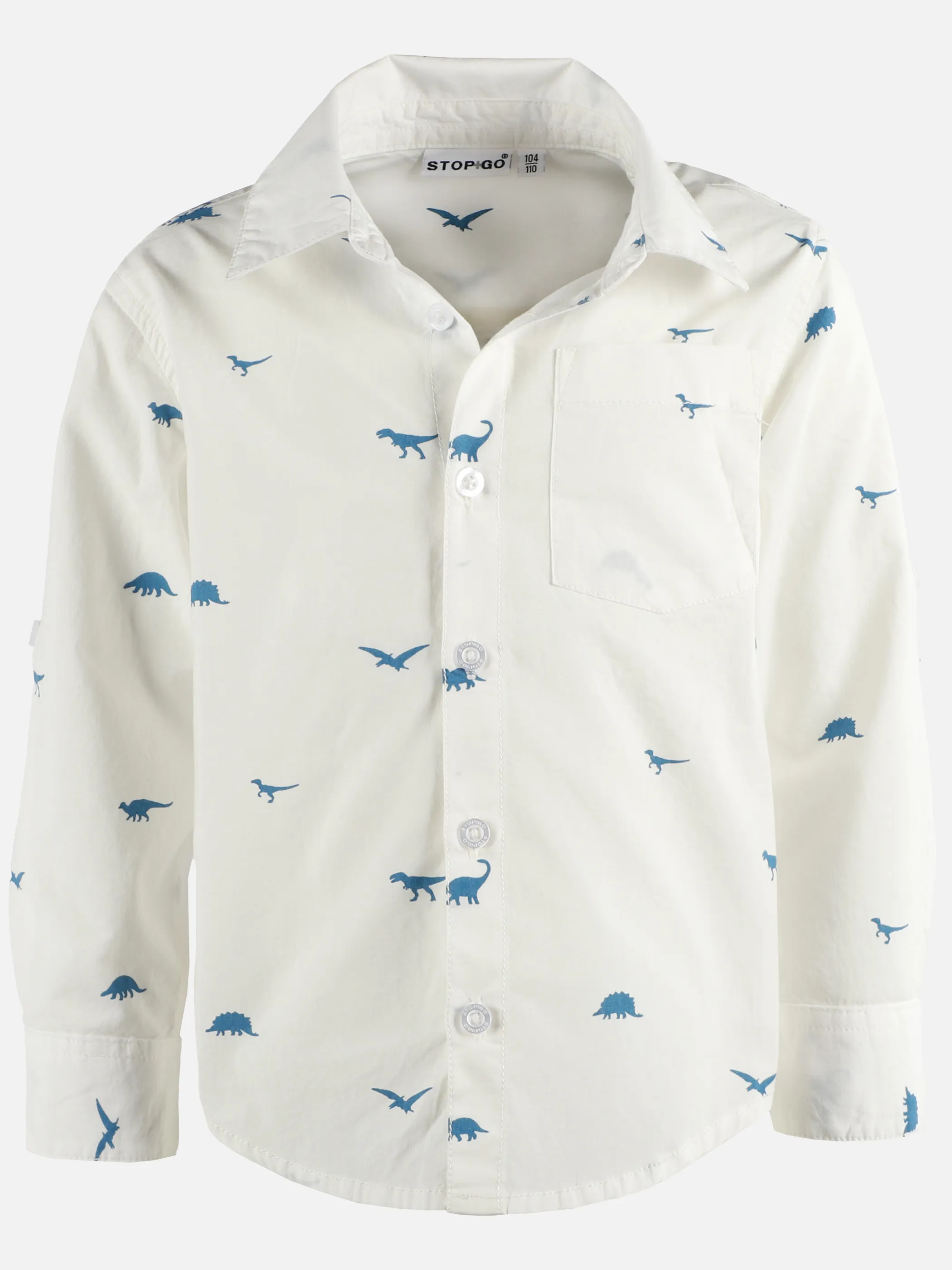 Jungen Hemd mit Dino Alloverprint