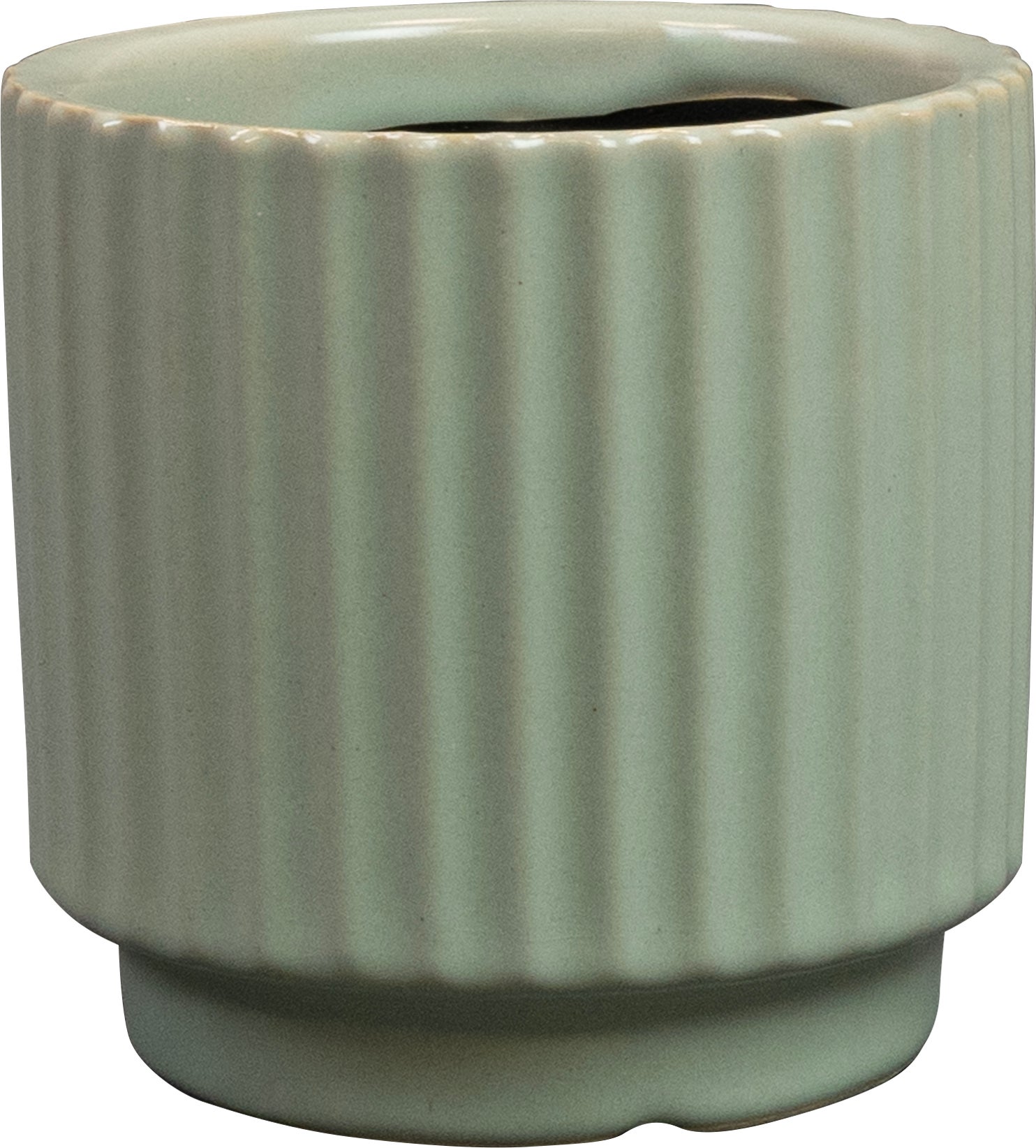 TS bloempot Siebe groen D 8 H 7 cm