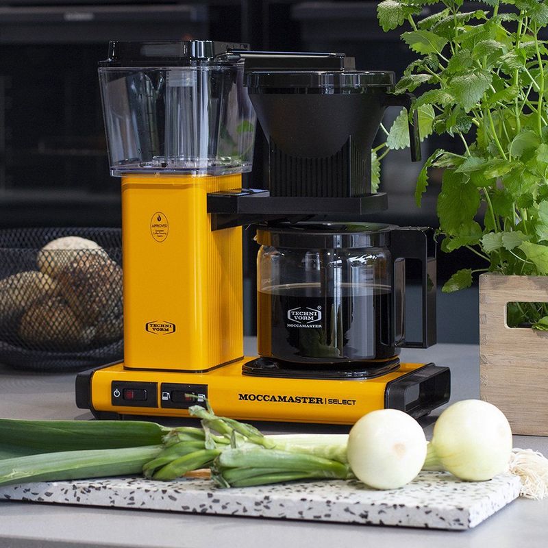 Moccamaster - KBG Select - Filterkoffiemachine - Geel - Koper Verwarmingselement