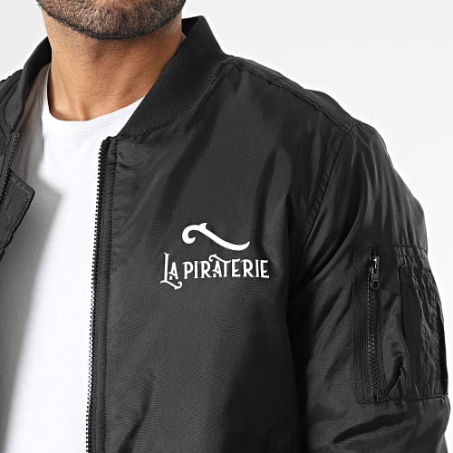 Veste Bomber Wave Noir Blanc