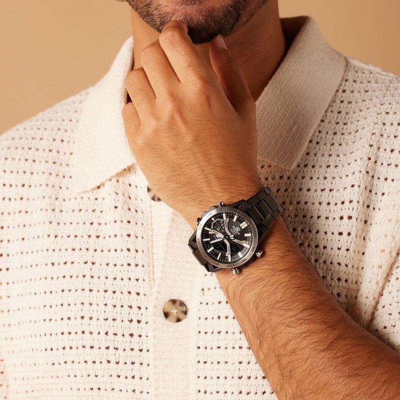 Casio - EDIFICE ECB-2000DD-1AEF - Horloge - Zwart - Roestvrijstaal