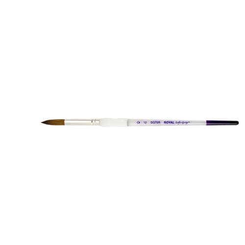 Royal & Langnickel Soft-Grip™ Synthetik-Rotmarderhaarpinsel, SG75R, Rund