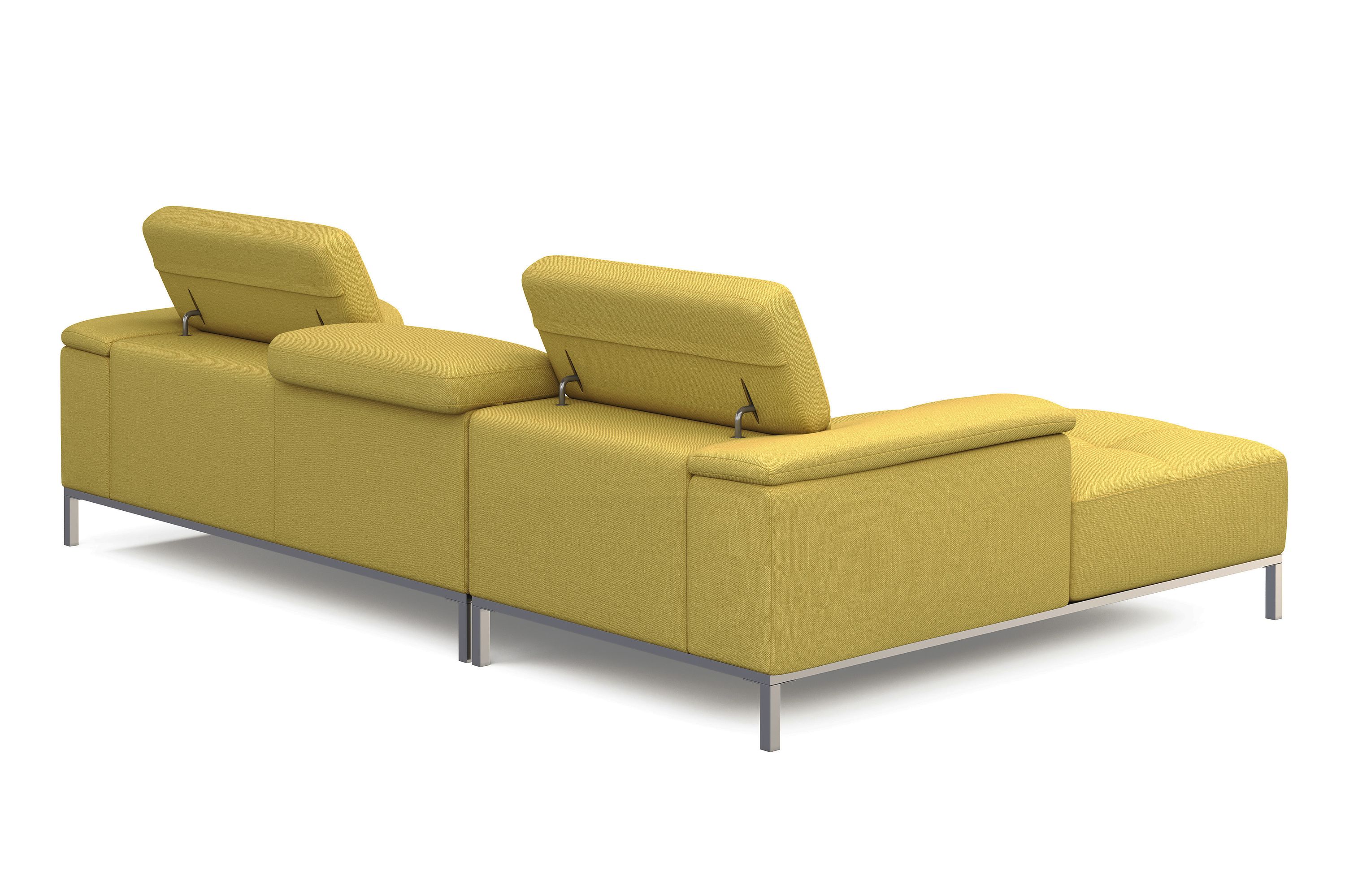 Ecksofa JANA links gelb