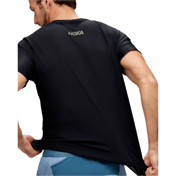 T-shirt trail HOKA ONE ONE AIROLITE RUN SHORT SLEEVE BLACK