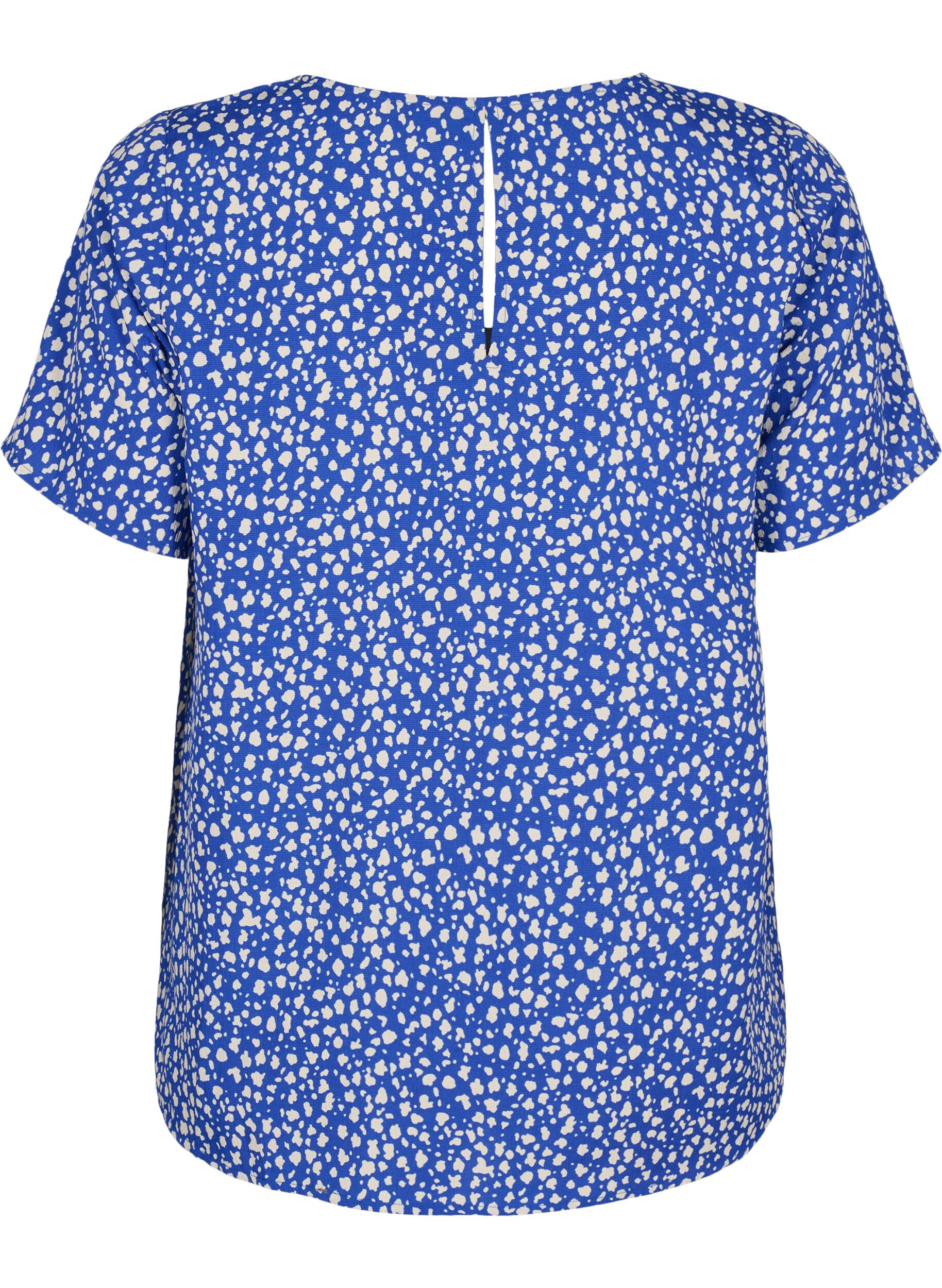 FLASH - Kortærmet bluse med print