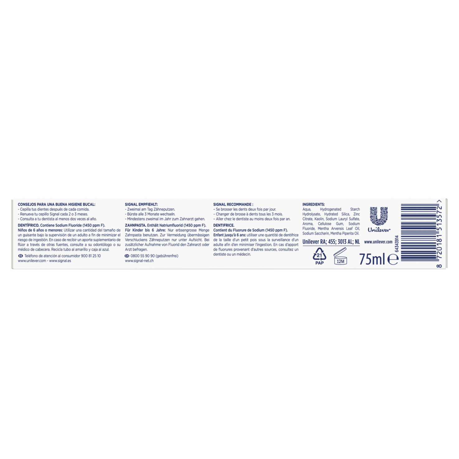 Signal Zahnpasta Integral 8 Whitening