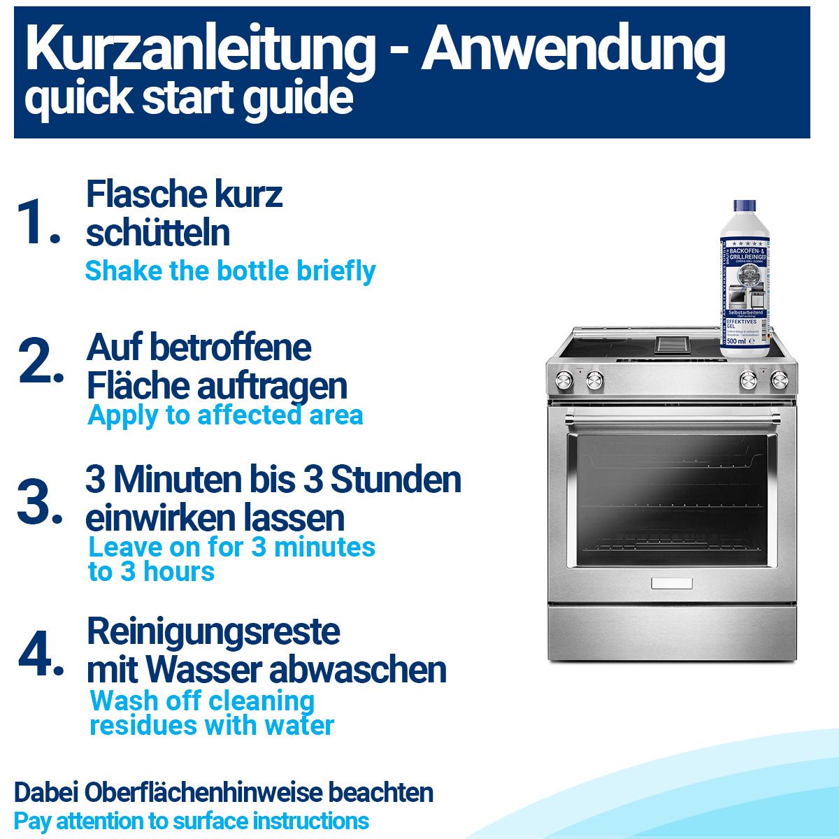 BMUT Backofenreiniger extra stark für Backofen Grill