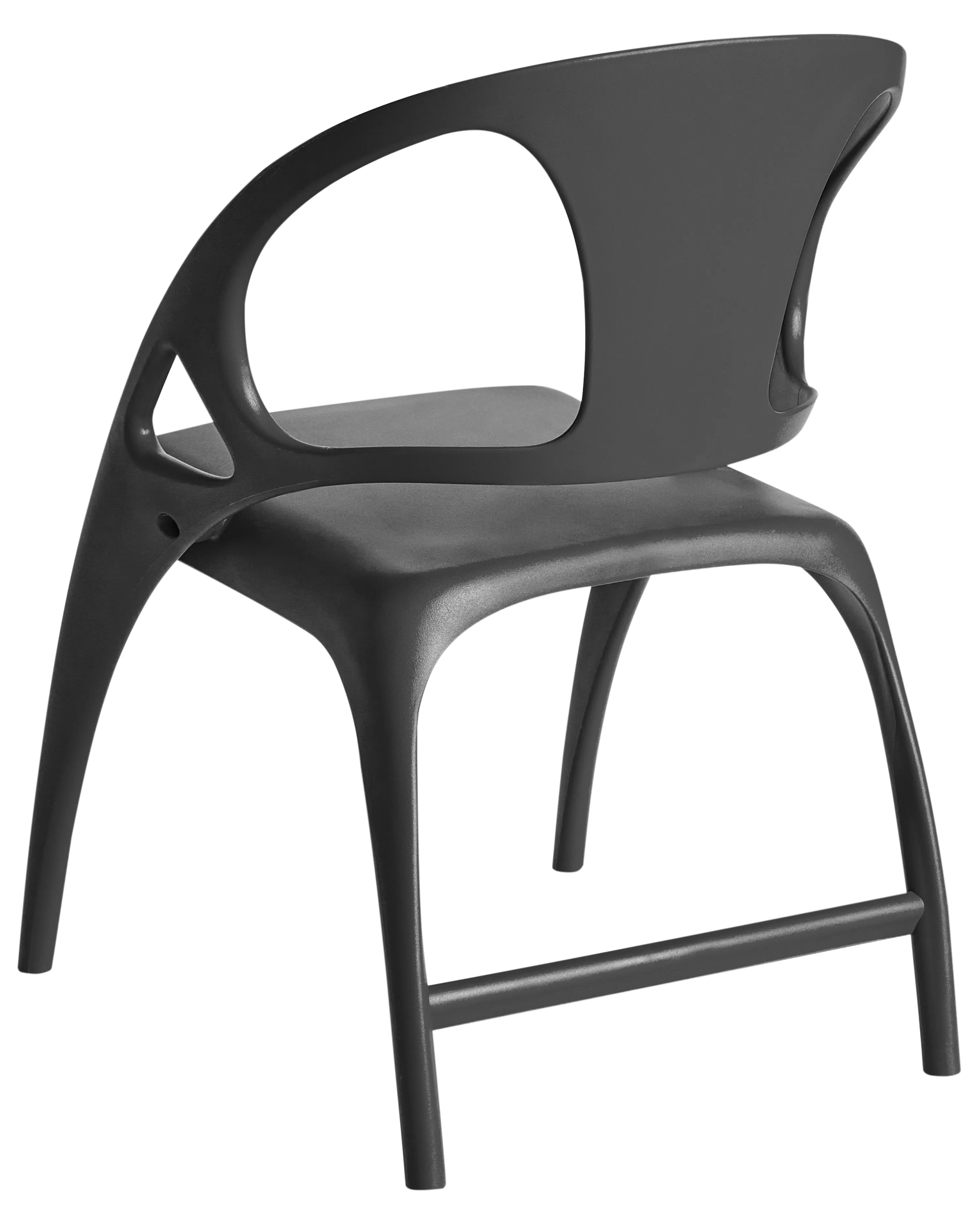 Set van 4 tuinstoelen NEMI inklapbaar Zwart