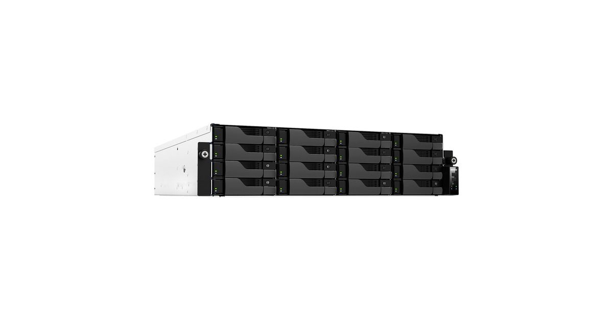 AsustorLockerstor 16R Pro Gen2 (AS7216RDX) nas  (Zwart, 2x 1G LAN, 2x 2.5G LAN, 4x USB 3.2 Gen 1)