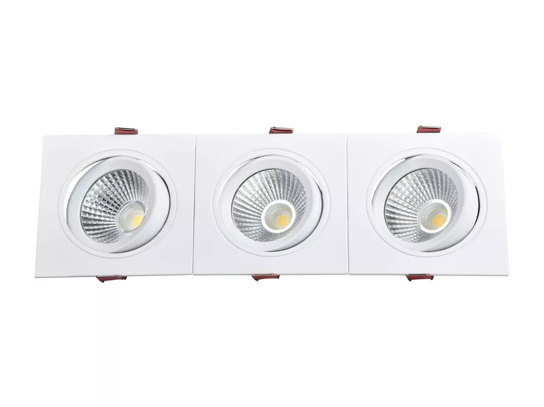 Spot Downlight LED 45W Rectangulaire Madison Coupe 400x120 mm 4000K Blanc neutre