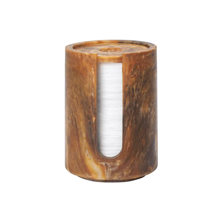 Ferm Living - Mist Wattepadbehälter, Ø 8 x H 11,8 cm, sugar kelp