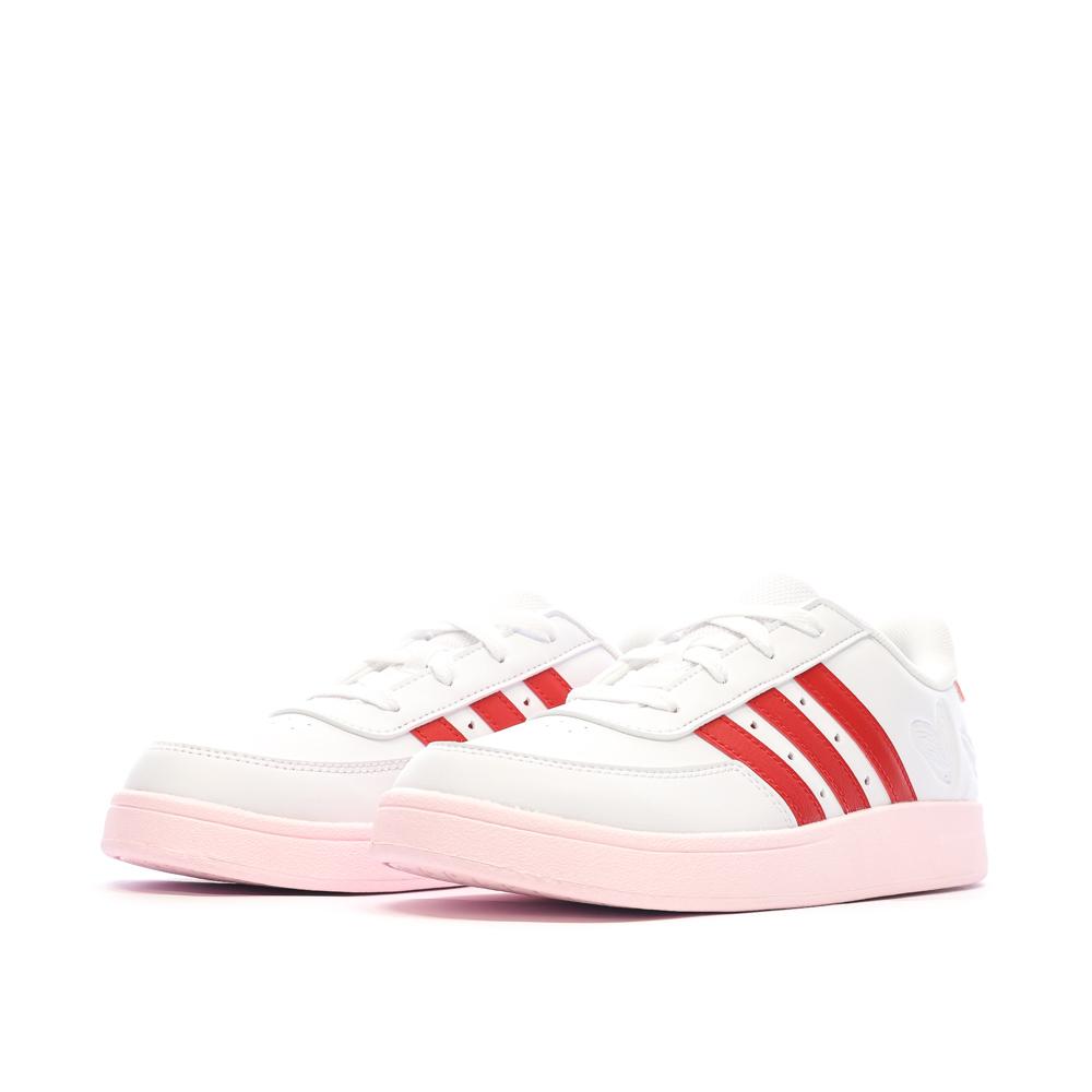 Adidas Baskets Rouges/Blanches Fille Adidas Breaknet 2.0