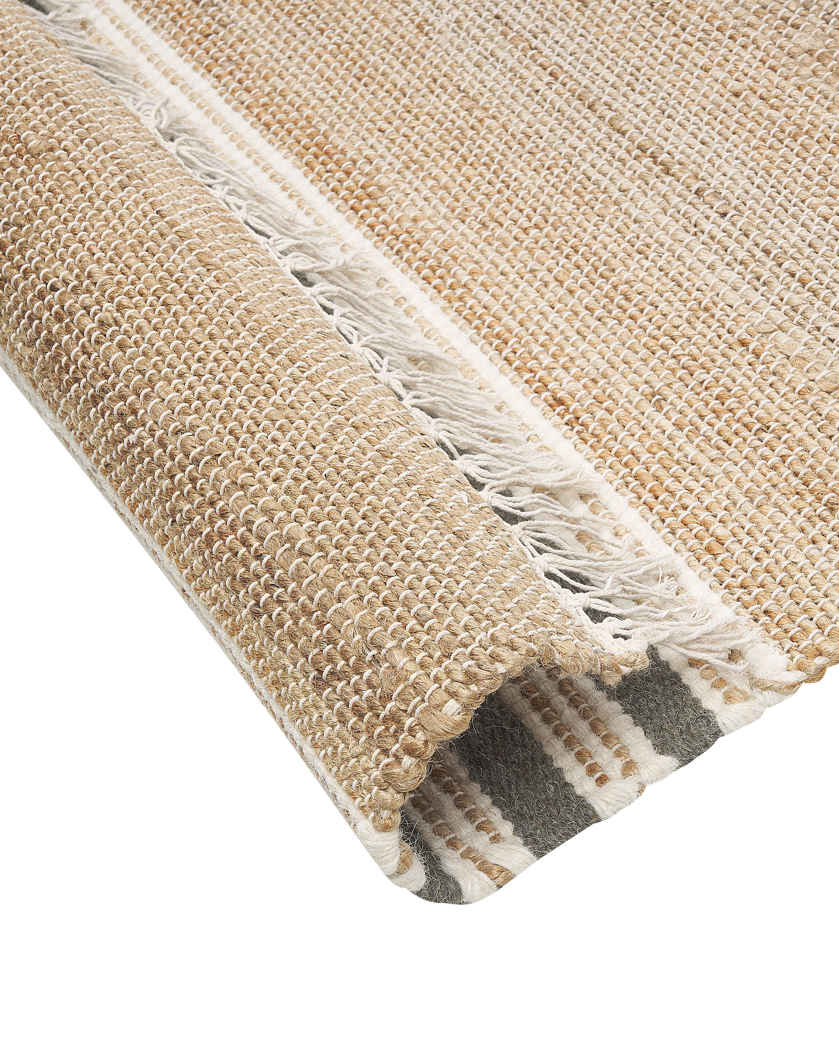 Vloerkleed MIRZA Grijs 160 x 230 cm Jute