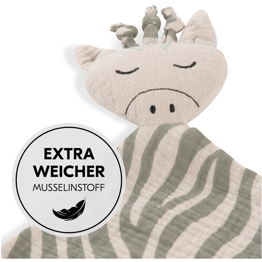 hauck Schnuffeltuch Cuddle N Play Zebra Sage
