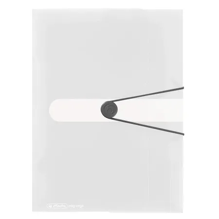 Herlitz Gummizugmappe PP A4 transpararent farblos
