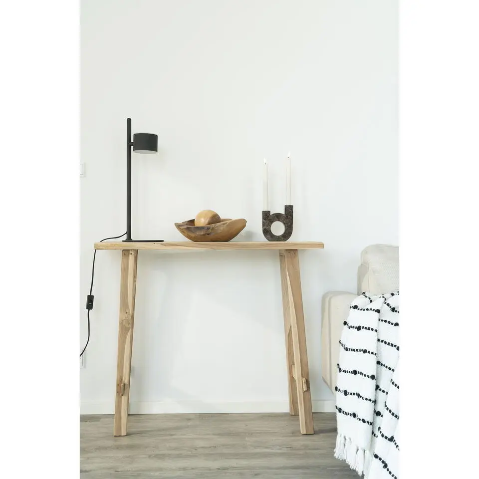 Sidetable Teakhout Naturel - 90x30x80cm - Landelijke Stijl