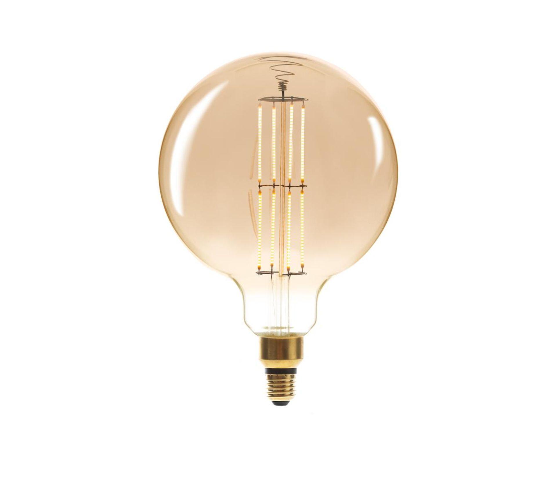 AMPOULE LED GLOBE AMBREE FILAMENT DROIT E27