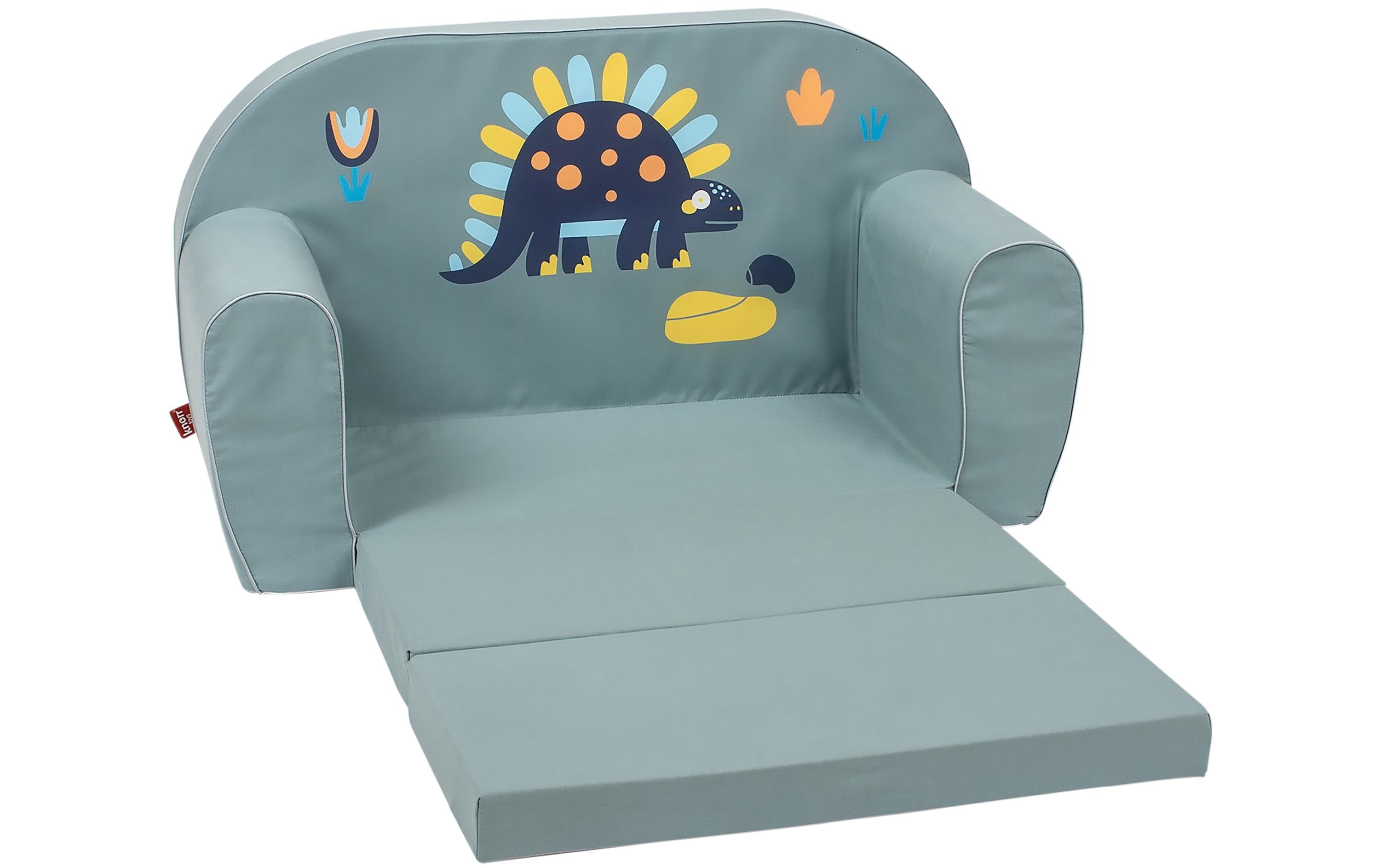 Kindersofa DinoStabiles Sofa zum Ausziehen