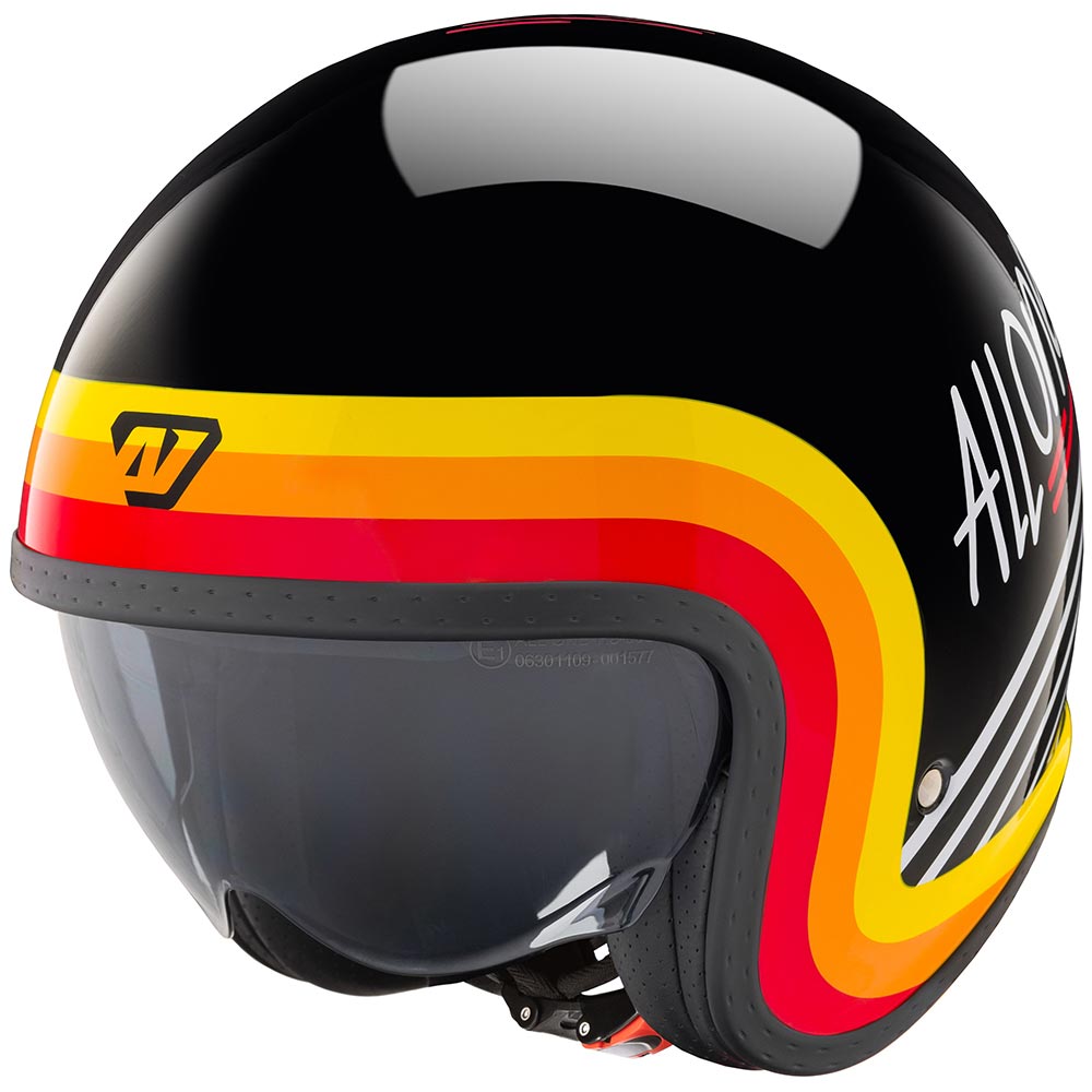 All One - Casque Alamo Evo Wave Noir / Rouge / Jaune / Blanc