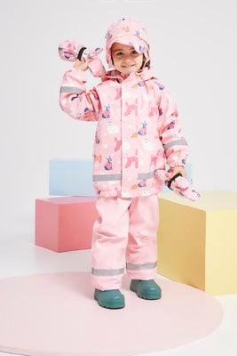 Nordbjørn Skagen Fôret Regnsett, Puppy Love Candy Pink