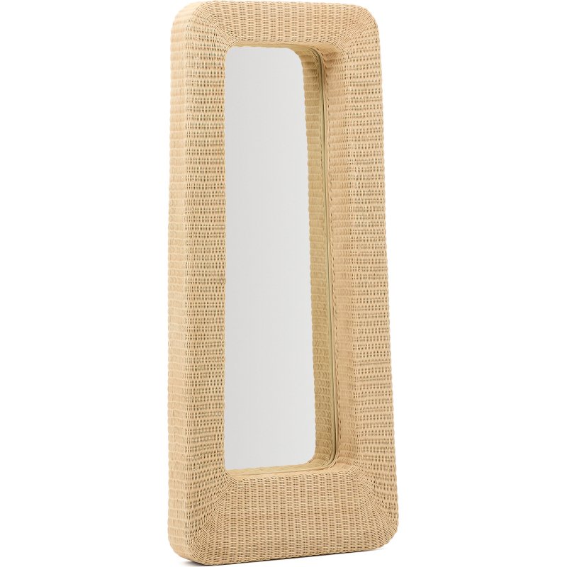 Miroir en rotin Zilna 58 x 120 cm