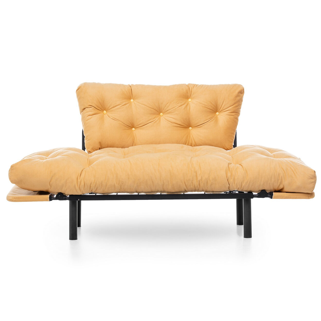 Atelier del Sofa Canapé 2 places convertible Nitta moutarde - 110x53x45 cm