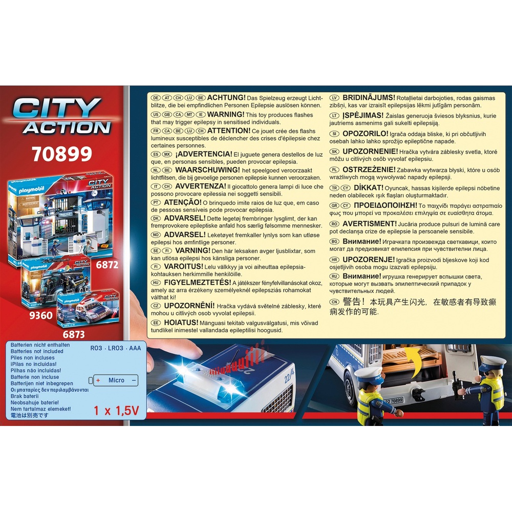 Playmobil City Action 70899 Polizeiwagen mit Licht und Sound