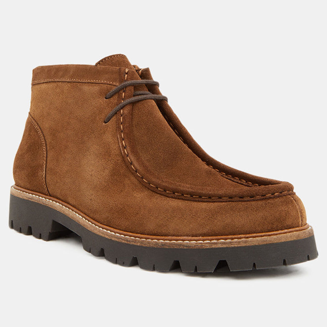 Tommy Hilfiger Chukka boots en Velours de Cuir marron