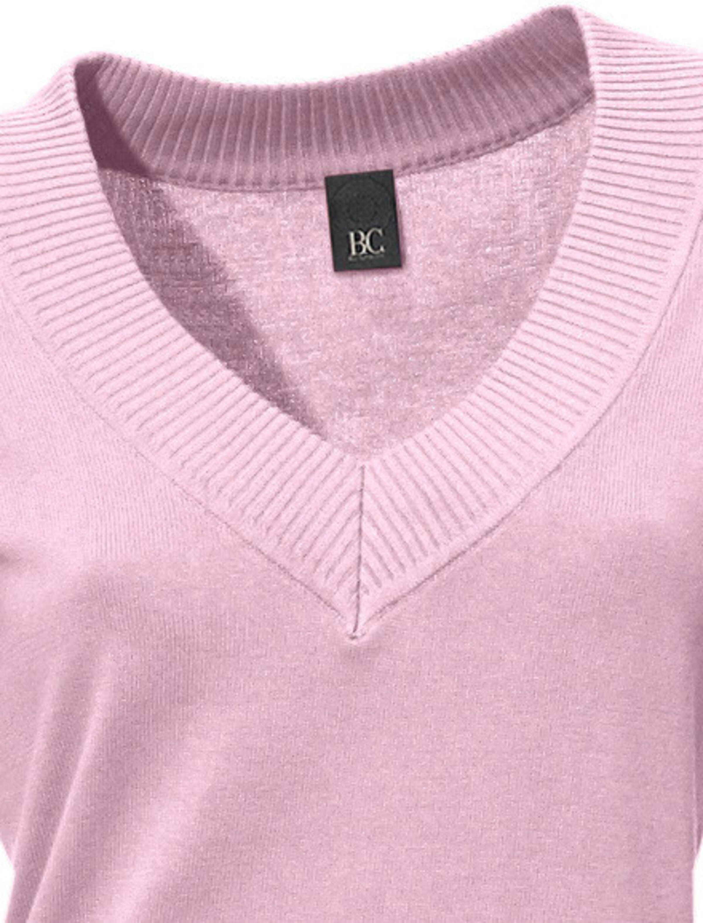 heine V-Pullover in rosé