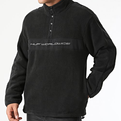 Veste Outdoor Polaire A Bandes Cascade Polar FL00151 Noir Réfléchissant